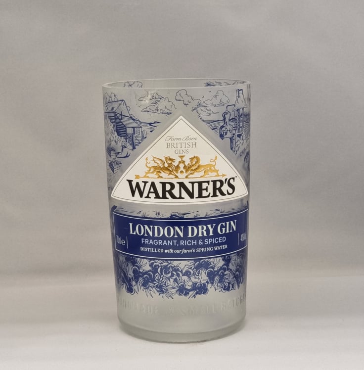 Warners London Dry Gin Bottle Candle